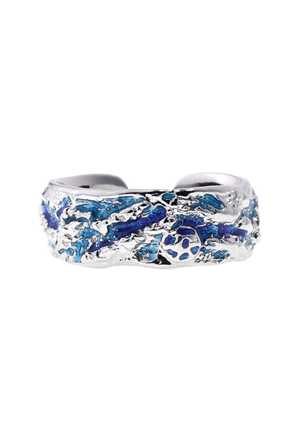 LUXTA丨Blue Ice Silver Adjustable Ring - PSYLOS 1, LUXTA丨Blue Ice Silver Adjustable Ring, Accessories, LUXTA, PSYLOS 1
